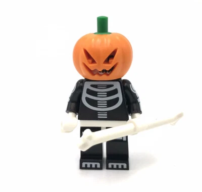 LEGO Store Disfraz Esqueleto Sin Cabeza Minifigura Exclusiva Halloween Calabaza Foto 1 de 4