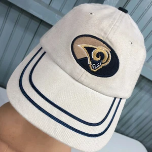 St. Louis Rams Los Angeles Reebok NFL Canvas Strapback Baseball Cap Hat - Picture 1 of 5