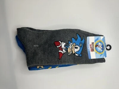 Sonic The Hedgehog 2 Pares Anillos Dorados Hombre Novedad Crew Calcetines Talla 6-12 Nuevo 382 Foto 1 de 2