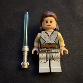 Lego Star Star Wars &bull; Rey , Light Bluish Grey Robe &bull; sw0866, Excellent Condition