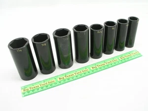 8 pc Matco 1/2" Drive 6pt Deep Socket Set - Picture 1 of 2