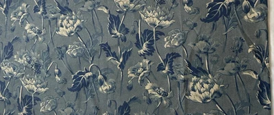 RALPH LAUREN DONOVAN FLORAL BLUE GRAY SET 2 KING PILLOWCASES - Image 1 of 2