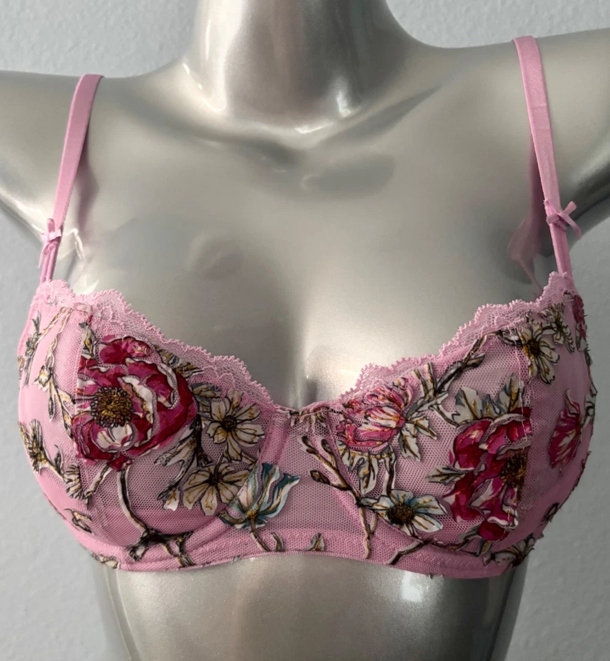 Victoria's Secret Nwt Dream Angels Unlined Uplift Sling Embroidered Floral Bra - Image 1 of 4