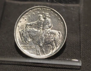 1925 STONE MOUNTAIN HALF DOLLAR. COMMEMORATIVE. HISTORICAL. AU DETAILS. LOOK!! - Picture 1 of 7