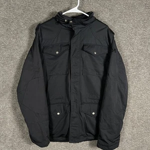 Spiewak NYC Since 1904 Black Field Jacket Mens L Removable Hood Quilted - Picture 1 of 10