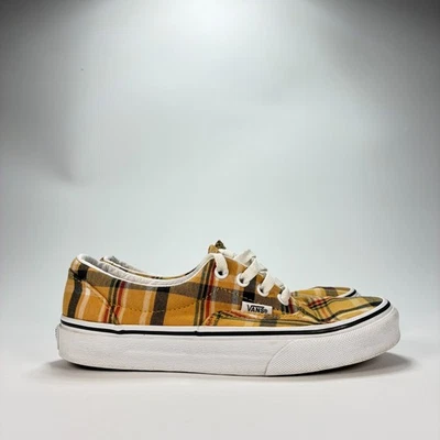 Vans Era Plaid Yellow Low Top Skate Shoes Plaid Pattern Sneakers Women’s Size 6 - Image 1 of 4