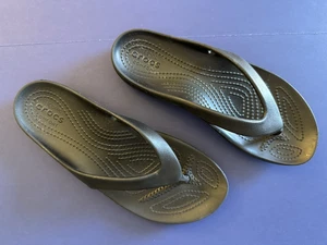 Crocs Kadee II Damen-Flip-Flop Größe 7 schwarz - Bild 1 von 12