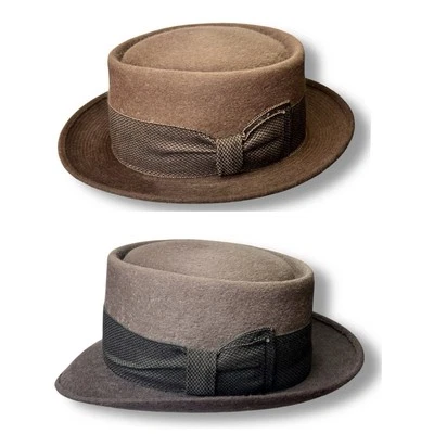 Винтажный 50-х Champ коричневый Berg серый Fedora шляпа мужской размер 7 1/8 лот из 2 читать - Изображение 1 из 4