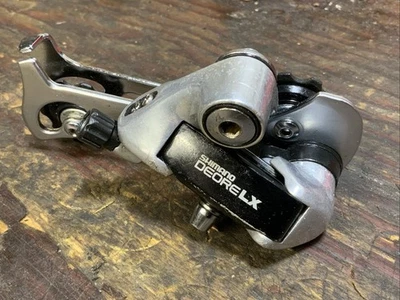 Shimano Deore LX RD-M550 Rear Derailleur Japan Silver Long Cage SUPER NICE!!! - Image 1 of 4