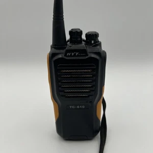 HYT Two Way Radio TC610 UHF 5 Watt 16 Channel Walkie Talkie Yellow Free Shipping - Picture 1 of 6