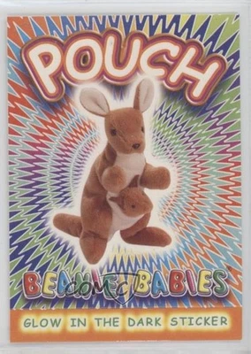 1999 Ty Beanie Babies Series 4 Glow in the Dark Sticker Pouch the Kangaroo 1u6 - Image 1 of 3