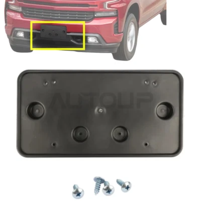 Soporte de matrícula delantero para Silverado 1500 2019-2020 84428905 GM1068200 Foto 1 de 4