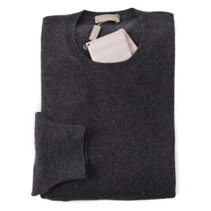 NWT $850 CRUCIANI Charcoal Gray Extrafine Cashmere Sweater XXL (Eu 56) Crewneck - Picture 1 of 4