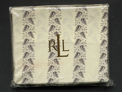 NEW! RALPH Lauren WINTER COTTAGE LEAF *FULL EXTRA DEEP FITTED Sheet Flowers RARE - Image 1 of 4