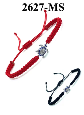 Pulsera Tortuga Ajustable Mal de Ojo #2627-M Foto 1 de 4