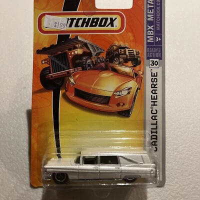 Matchbox MBX Metal 1963 Cadillac Hearse White #30 - Image 1 of 4