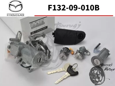MAZDA GENUINE  RX-7 FD3S 4 seater ignition key cylinder set key included key cut - Image 1 of 4