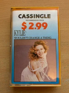 Kylie Minogue Wouldn't Change A Thing 1989 Cassingle Music Cassette Tape Single  - Picture 1 of 2