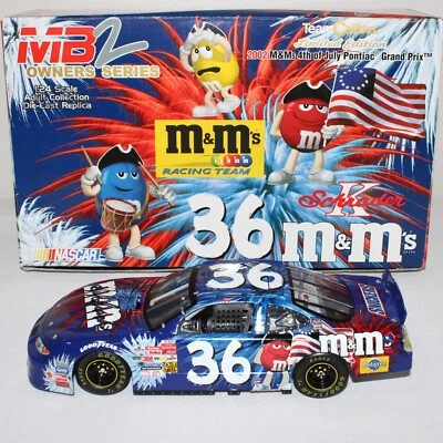 KEN SCHRADER 2002 AUTOGRAPHED TEAM CALIBER #36 M&M'S 4TH OF JULY PONTIAC XRARE!! - Image 1 of 4
