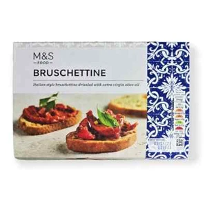 M&S Italienisches Toasted Bruschettine Ciabatta Brot 125g Vegan - Bild 1 von 6