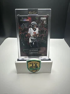 CJ Stroud Wild Card Alumination Black LB Comix Rookie Card laser variation 5/12 - Picture 1 of 4