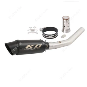Tenere 700 2019-2025 for Yamaha XTZ07 Slip On Exhaust Tip Mid Pipe Black Muffler - Picture 1 of 13