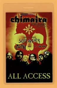Chimaira 2003 Pure Hatred Tour All Access Laminated Backstage Pass - Picture 1 of 2