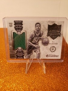 2015-16 Panini Excalibur Knight School Jerseys RJ Hunter #24 Rookie RC NRMT 🏀