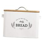  Extra Large White Farmhouse for Kitchen Countertop - Breadbox Holder Bread Box