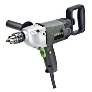GENESIS Electric Drill 120-Volt 1/2" Variable Speed Spade Handle Lock-On Button