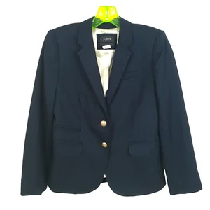 J. Crew Schuljungen Blazer Damen XS 2 Navy Blau Classic Preppy Dark Acadamia - Bild 1 von 7