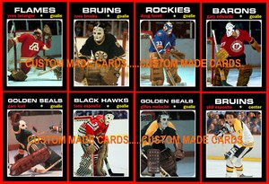 Retro Vintage Style CUSTOM MADE Hockey Cards 89 Different Series 1 YOU PICK