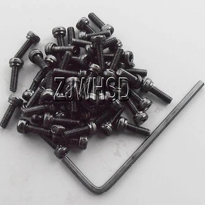 50pcs M2.5 x 8 Allen Hex Socket Cap Head Screw Ultra Hard Alloy Steel Bolt + Key - Picture 1 of 2