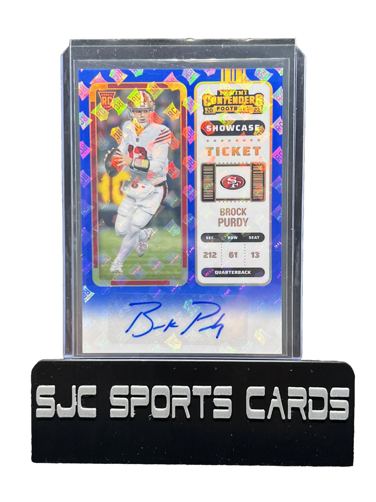 2022 Panini Contenders - Showcase Ticket Brock Purdy #263 RC Auto SSP