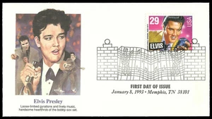 Fundas de primer día de Elvis Presley Fleetwood cinco diferentes - Imagen 1 de 5