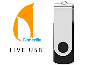 Clonezilla 8Gb Bootable USB Live Linux Essential Tools. Clone Drives Backup Save - Picture 1 of 1