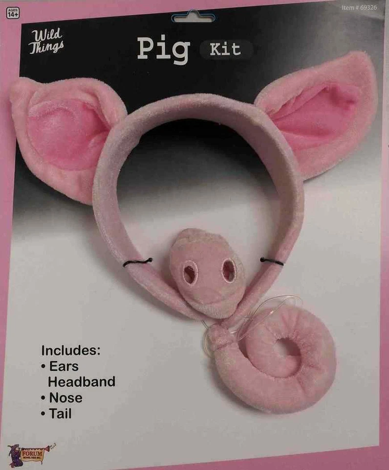 Forum Novelties Womens Pig Costume Accessory Kit Pink One Size