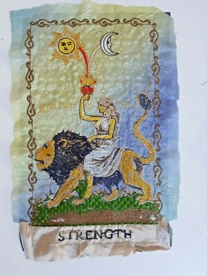 Tarot Card Strength Handmade Embroidered Patch - Image 1 of 4