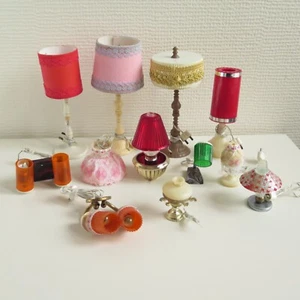 Vintage DOLL'S HOUSE LIGHTS LAMP BUNDLE JOB LOT | 12x Table Wall Ceiling Lamp - Picture 1 of 8