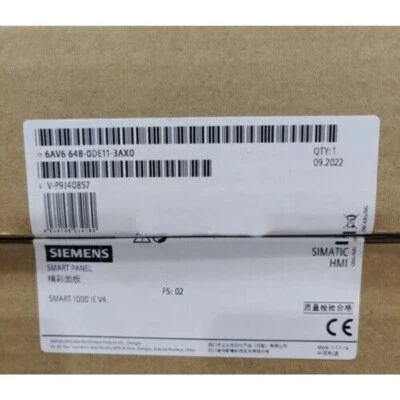 6AV6648-0DE11-3AX0 New Sealed Siemens SIMATIC HMI Smart 1000 IE V4 648-0DE11-3AX - Image 1 of 2
