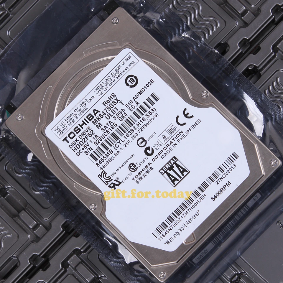 For TOSHIBA MK6475GSX 640 GB 5400 RPM SATA 2.5" Internal Hard Drive HDD - Image 1 of 1