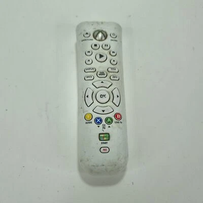 XBOX 360 MULTI MEDIA REMOTE CONTROL Official Microsoft Small White + FREE POST - Image 1 of 4