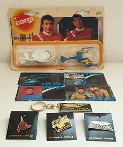 STAR TREK : ENTERPRISE, KLINGON BATTLE CRUISER, KEYRINGS, PINS + MORE (DRMP) - Picture 1 of 11