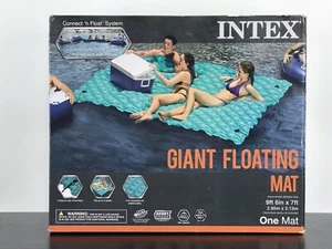 Intex riesige aufblasbare schwimmende Matte 9 Fuß 6 Zoll x 7 Fuß - Bild 1 von 5
