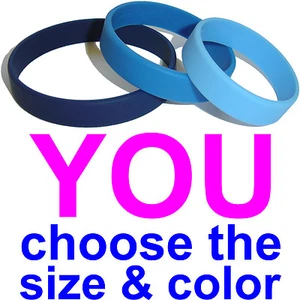 Silicone Wristbands - Wrist Bands Rubber Bracelets Free Shipping On Extra Bands - Picture 1 of 1