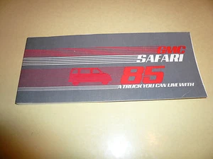 1985 GMC Safari Owner's Manual Vintage - Glove Box  15596081 - Picture 1 of 1