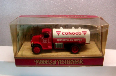 1990 MATCHBOX MODELS OF YESTERYEAR Y23-B 1930 MACK AC CONOCO OIL TANKER TRUCK - Image 1 of 4
