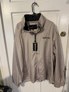 Party Poker Long Sleeve Windbreaker Men Size XXL Beige New - Picture 1 of 3