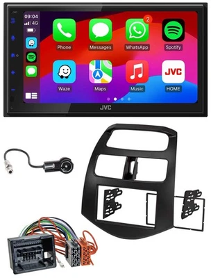 JVC Bluetooth USB MP3 2DIN DAB Autoradio für Chevrolet Spark ab 2013 - Bild 1 von 4