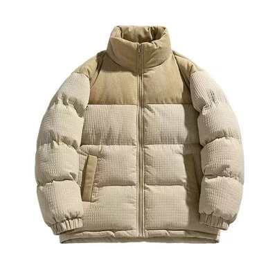 Men's Warm Winter Cotton Down Jacket Puffer Jacket Casual Button Coat - Image 1 of 4